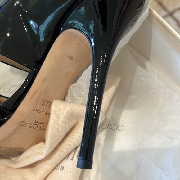 Jimmy Choo Black Patent Private Shoe - Picture 9 of 15